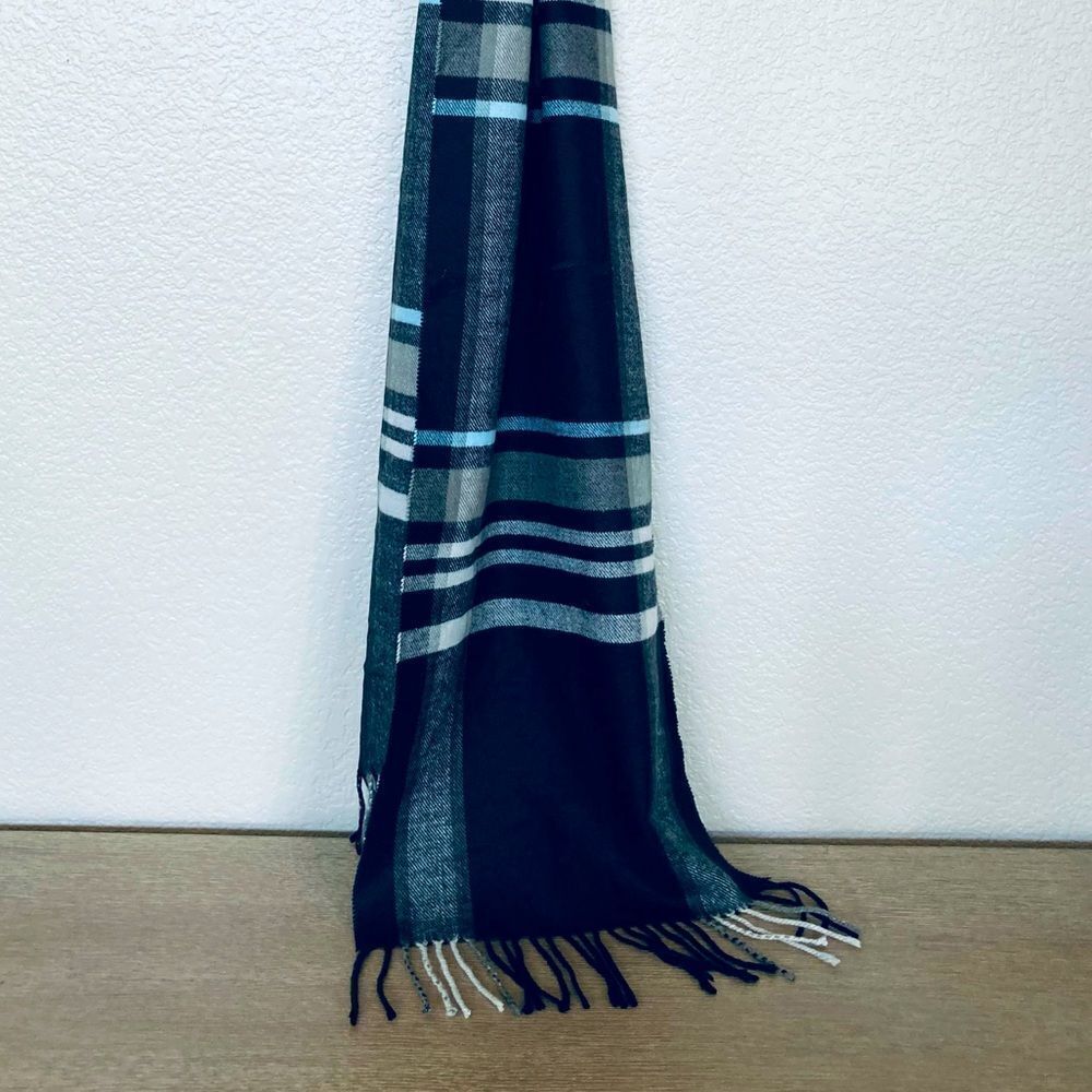 Soft Cashmere Feel Plaid Winter Scarf